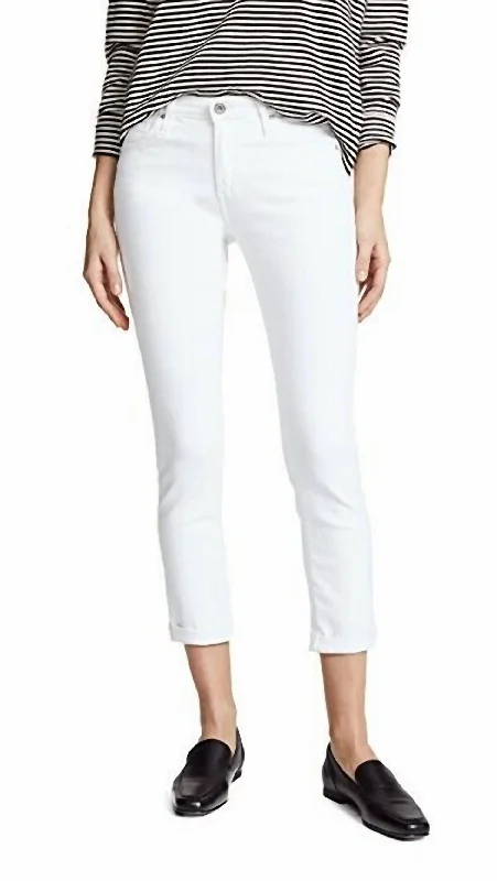 Soft Layers Prima Roll-Up Jeans In White
