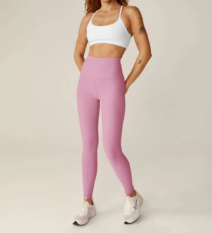 Comfortable Sweaters Spacedye Caught In The Midi Legging In Pink Haze Heather