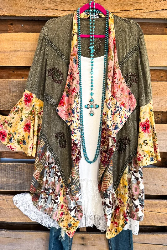 Relaxed Fits Beautiful Luck Cardigan  - Gravel