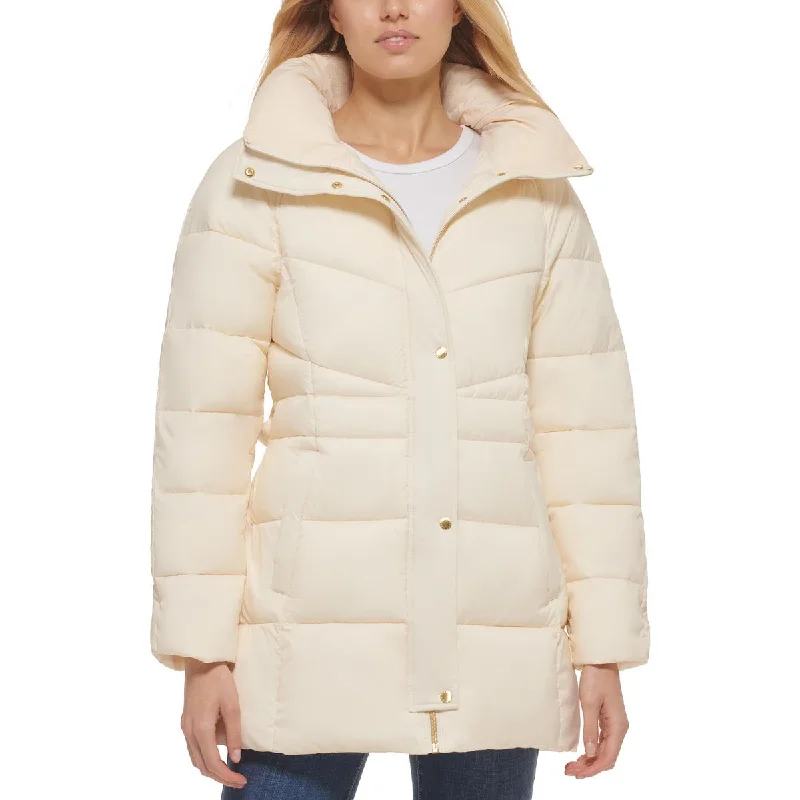 Effortless Looks Cole Haan Womens Insulated Belted Puffer Jacket