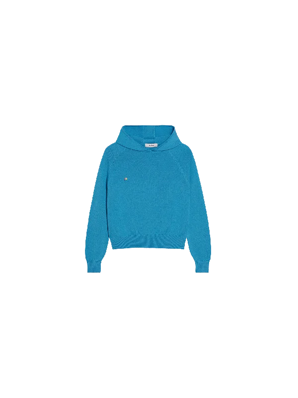 Urban Chic Kids Merino Wool Hoodie—electric blue