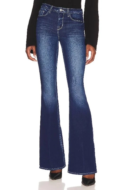 Light Layers Bell High Rise Flare Jean In Frisco