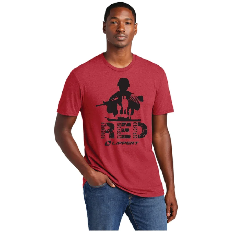 Relaxed Chic R E D T-Shirts - Soft Style Heathered Red