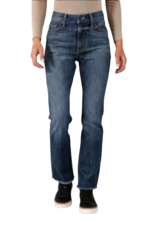 Light Dressing High Rise Monica Crop Jeans In Mid Wash