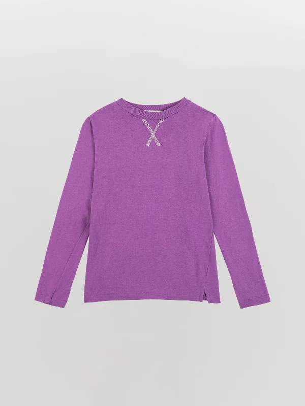 Easygoing Fashion mini classic crew long sleeve t.shirt