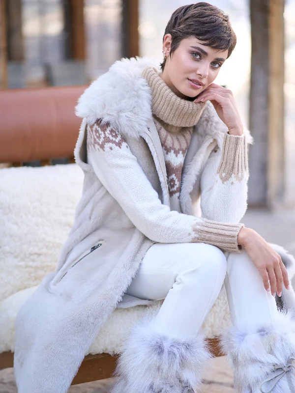 Elegant Casuals Palma Reversible Shearling Vest