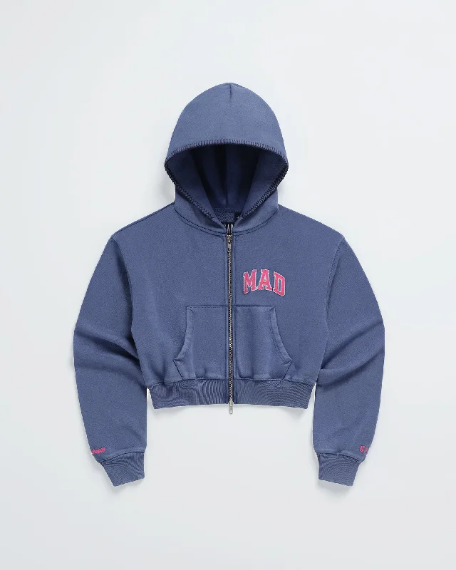 Comfortable Sweaters Gap Mad Full Zip Crop Hoodie