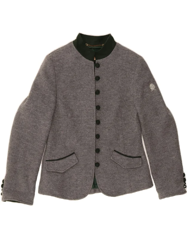Smart Comfort Wear DOLOMITEN Womens Blazer Jacket IT 44 Medium Grey Virgin Wool