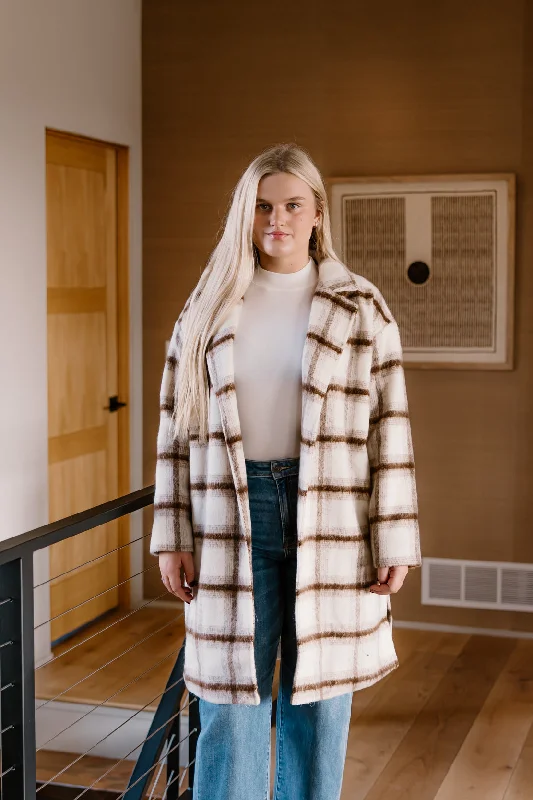 Cozy Outerwear Emily Long Coat | Ivory