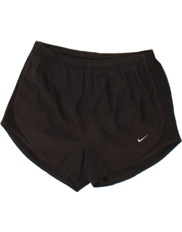 Relaxed Fits NIKE Womens Dri Fit Sport Shorts UK 10 Small Black Polyester