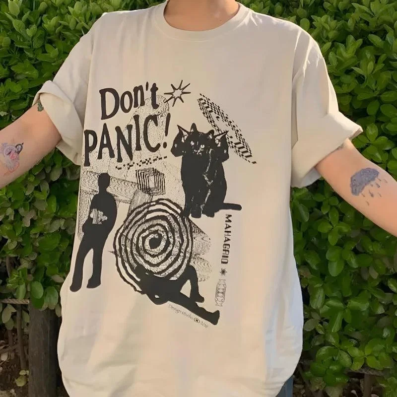 Cozy Lounge Wear Don't Panic Tee