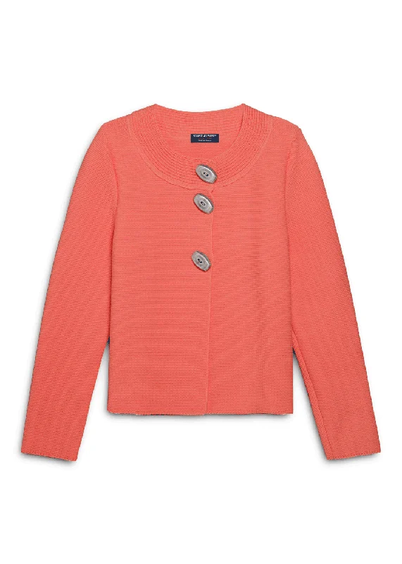 Cozy Fitting ADRETS REEDIT - Wool Jacket Adrets with large buttons (PINK)