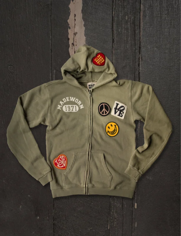 Stylish Casuals '71 Zip Fleece, Fatigue