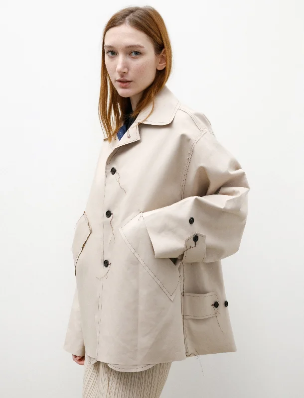 Simple Looks Oversized Short Short Mac Sand