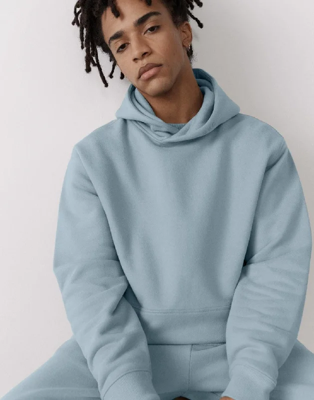 Classic Comfort The Oversized Pullover Hoodie in Chalk Blue