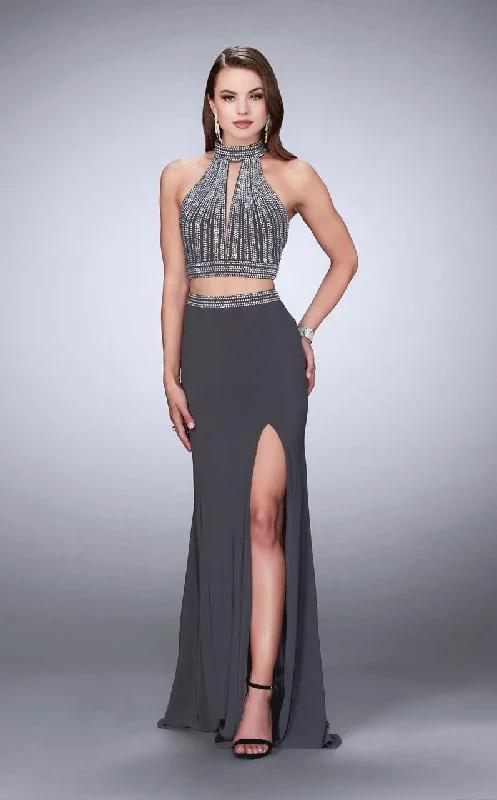 Effortless Dressing La Femme - 24521 Exquisite High Crystal-Adorned Long Evening Gown Effortless Dressing La Femme - 24521 Exquisite High Crystal-Adorned Long Evening Gown