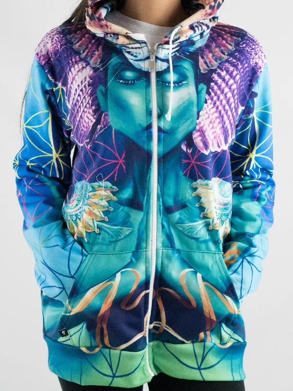 Cozy Essentials Power and Peace Unisex Zip Hoodie