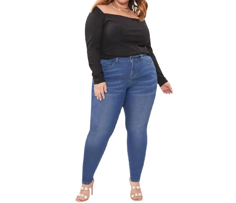 Stylish Jackets Missy Skinny Jeans - Plus In Dark Wash