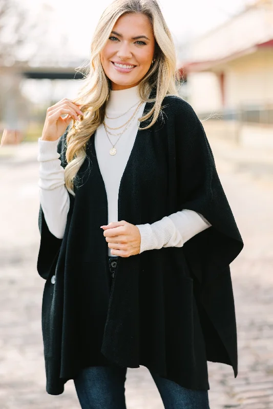 Comfortable Fitwear Pinch: All A Dream Black Cardigan
