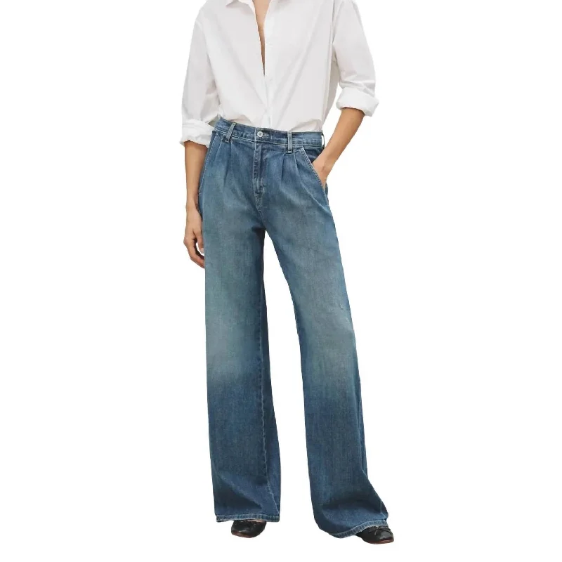 Comfortable Fashion Looks Flora Trouser Jean In Classic Wash