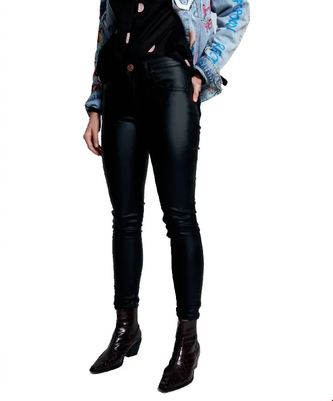 Fashion Comfort Wet Black Freebirds Ii High Waist Skinny Jeans
