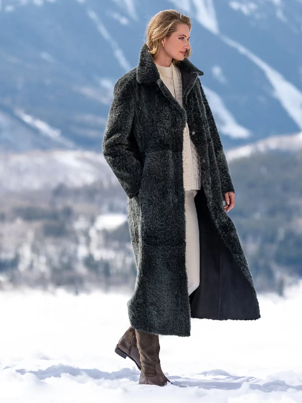 Light Comfort Amina Shearling Reversible Coat