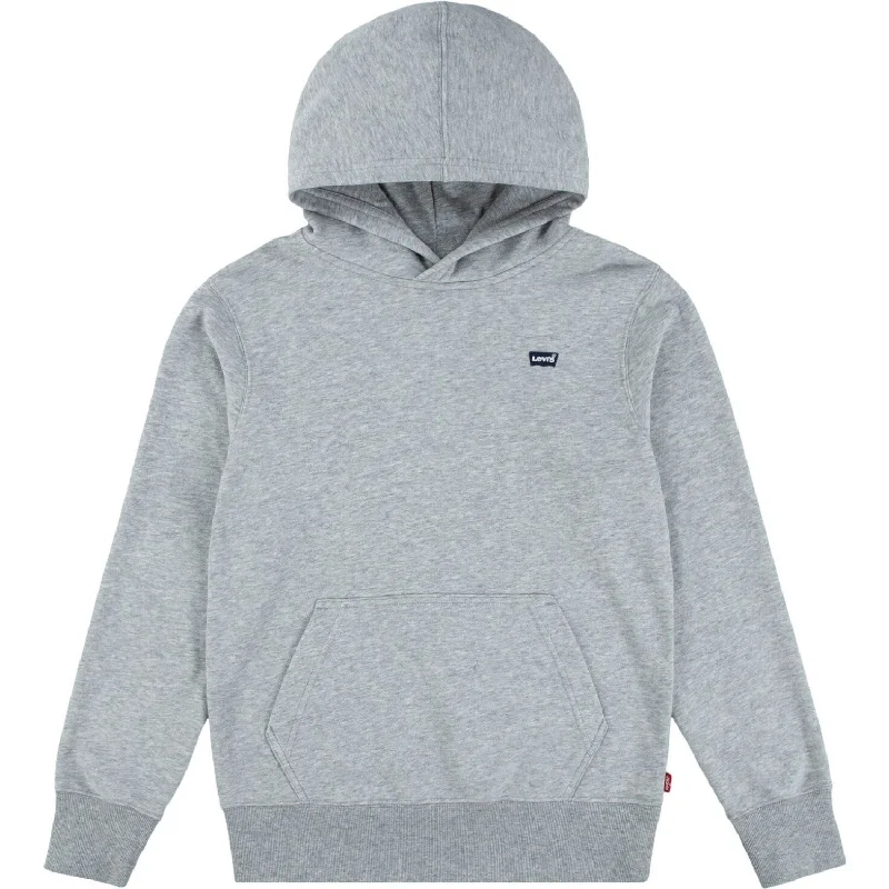 Effortless Looks Levi's Grey Heather Lvb Mini Batwing Pull Over Hoodie