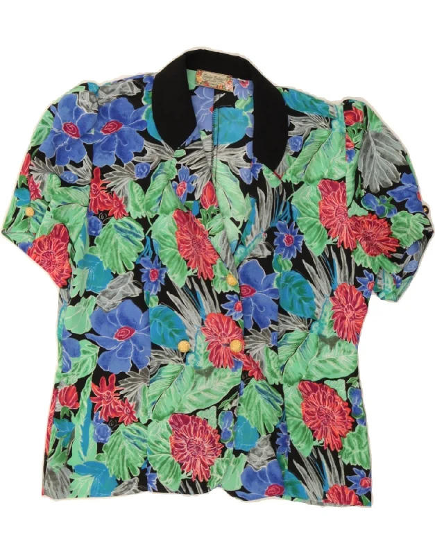 Soft Layers GIULIA GALANTI Womens Blazer Jacket IT 46 Large Multicoloured Floral