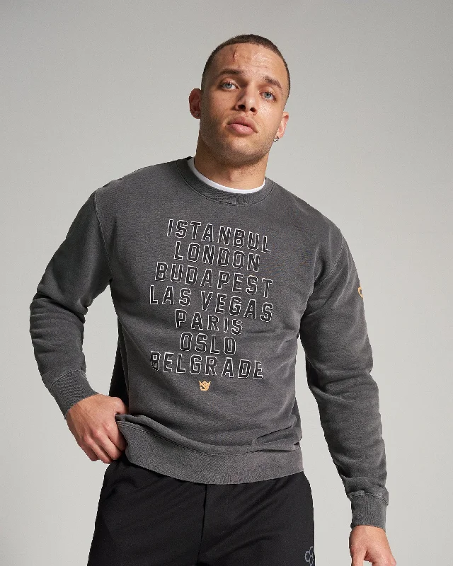 Relaxed Tops JB Cities Stacked Crewneck