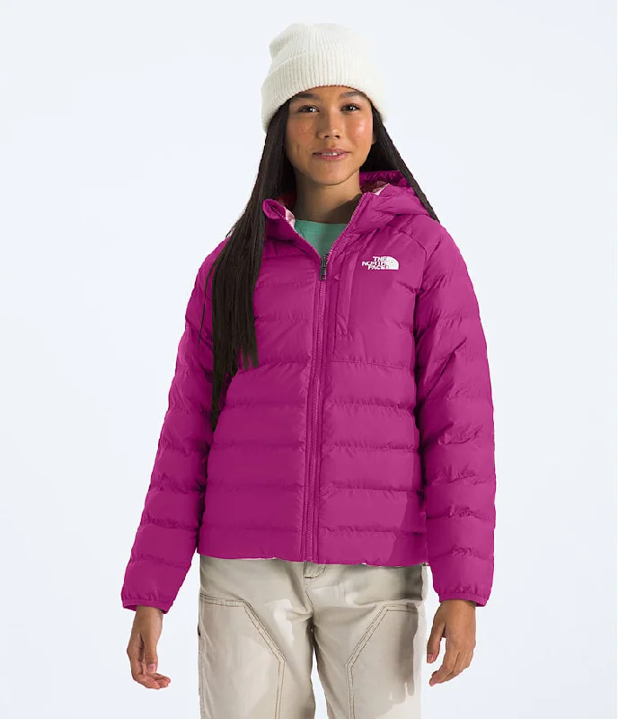 Cozy Knits Girls' Reversible Perrito Hooded Jacket | Deep Mulberry