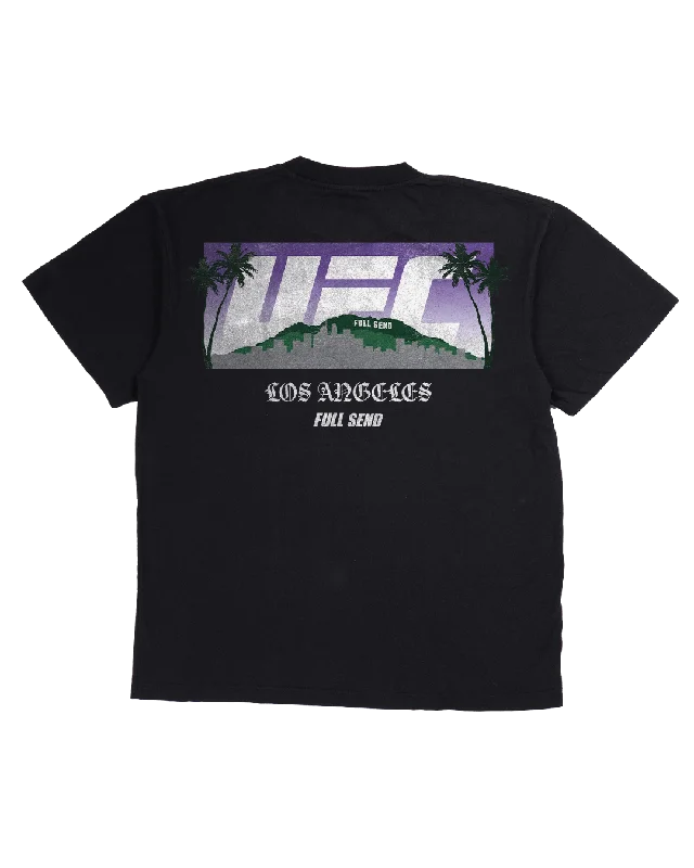 Soft Fabric Looks UFC LA Skyline Black T-Shirt