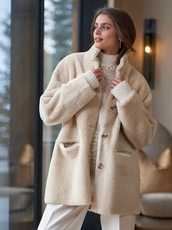 Sporty Comfort Sivea Reversible Shearling Coat