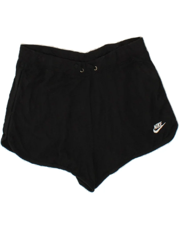 Relaxed Tops NIKE Womens Sport Shorts UK 18 XL  Black Cotton