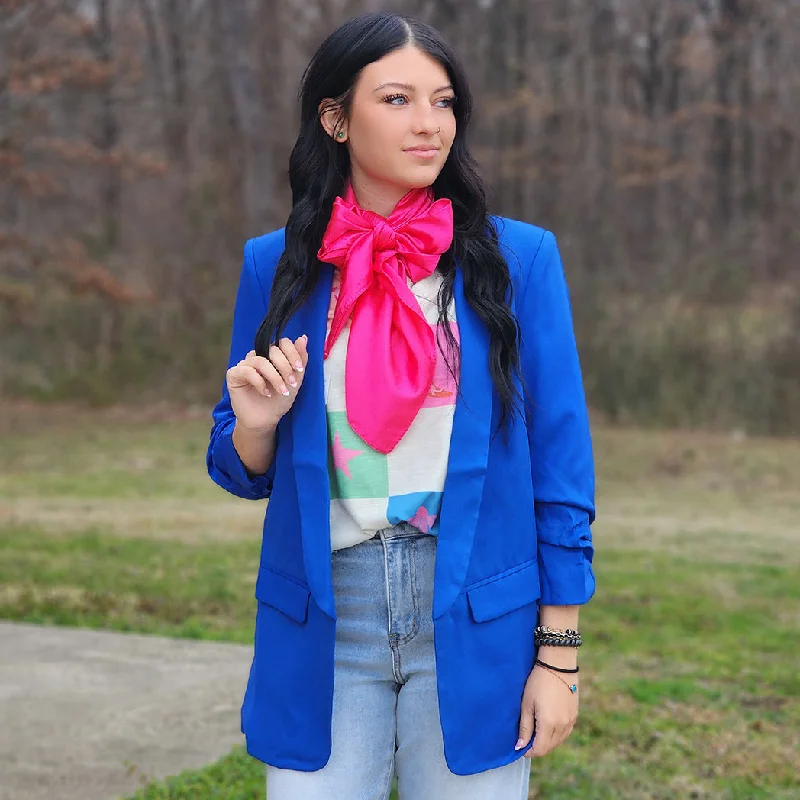 Easy Comfort Style Tailored Blue Blazer