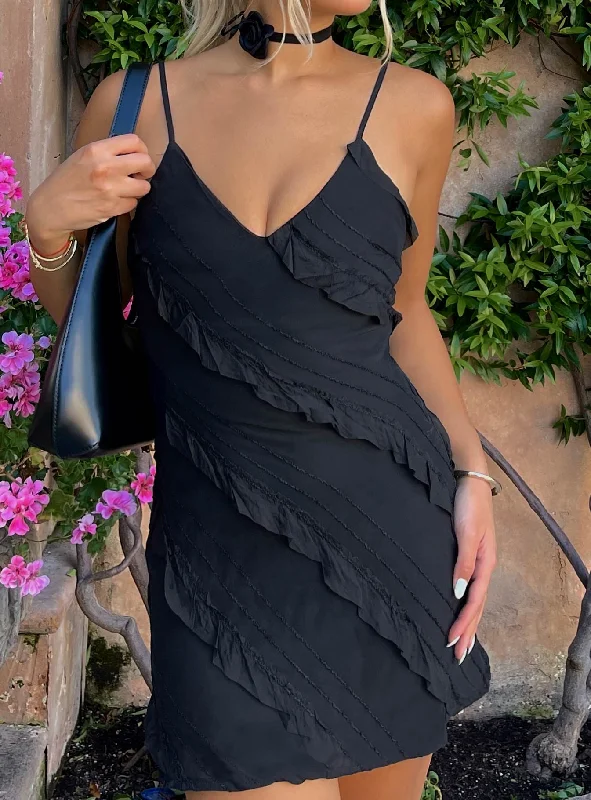 Versatile Style Lars Mini Dress Black