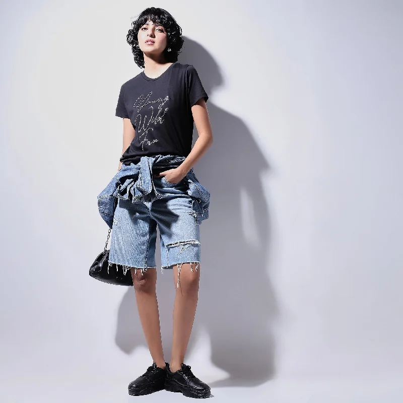 Cozy Street Style Regular Fit Graphic T-Shirt