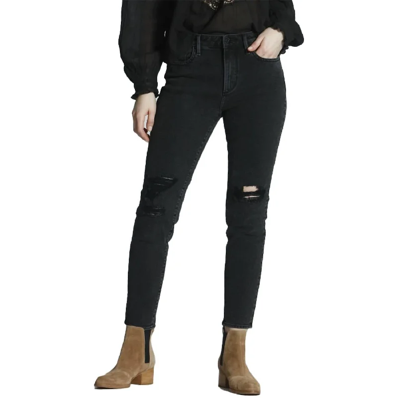 Soft Tops Gizelle Rocker Jean In Blackish