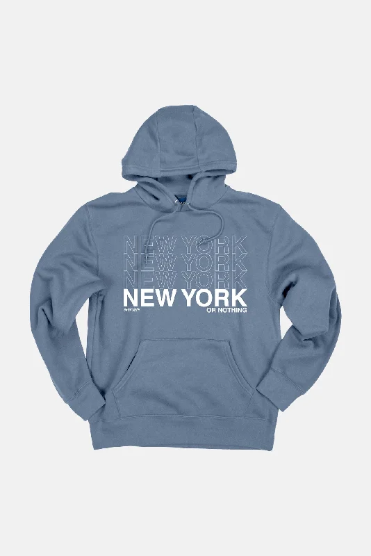 Simple Chic New York or Nothing Hoodie Baltic
