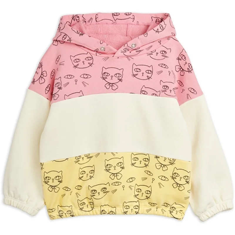 Casual Comfort Mini Rodini Pink Cathlethes Aop Hoodie Sweat