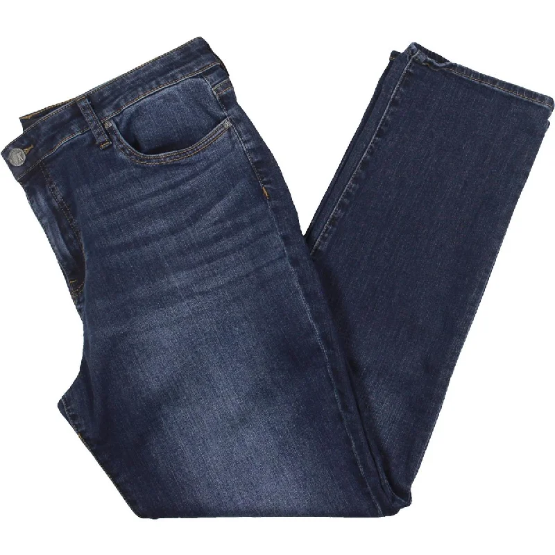 Casual Chic Outfits Catherine Womens High Rise Whisker Wash Boyfriend Jeans