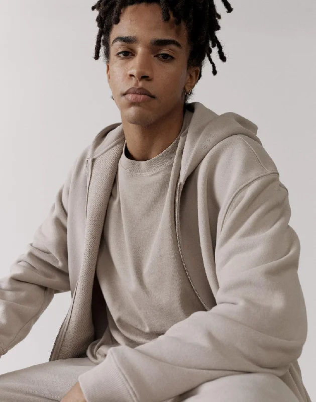Trendy Dresses The Oversized Zip Hoodie in Ashwood