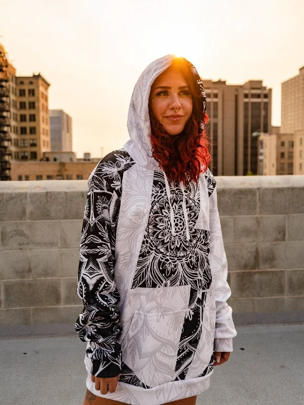 Trendy Comfort Wear Yin & Yang Mandala Unisex Hoodie