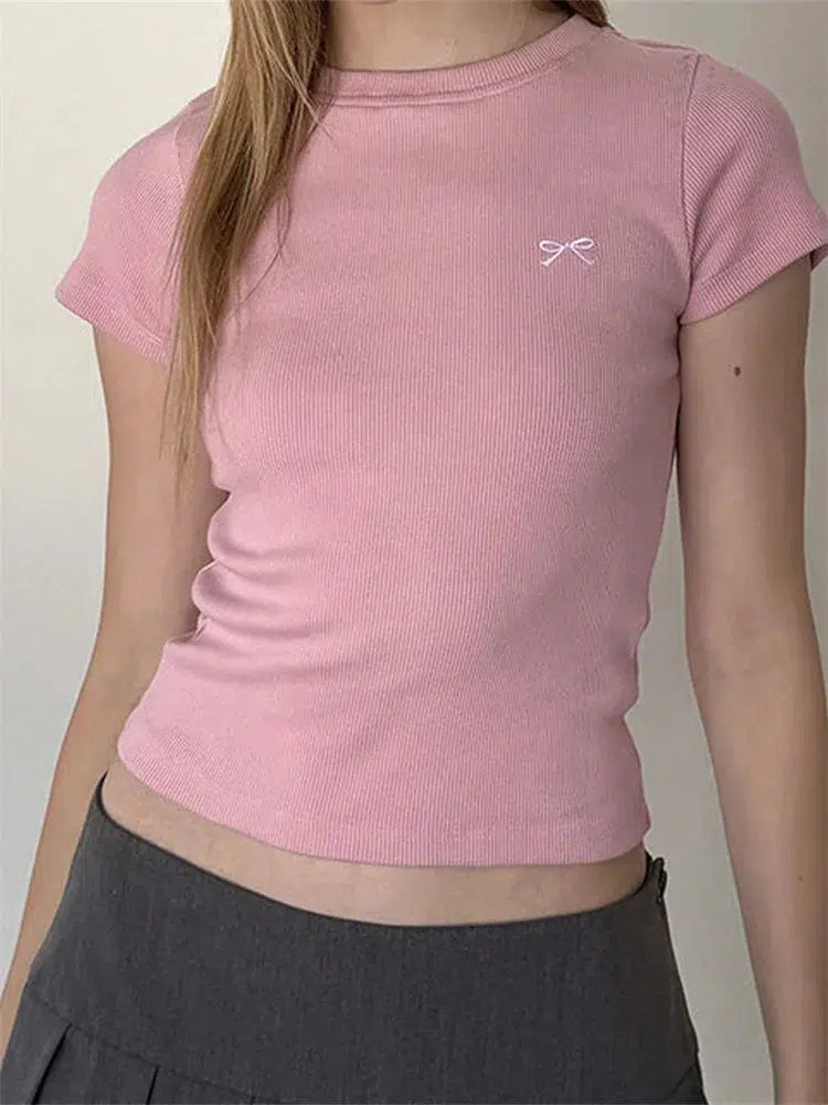 Cozy Chic Wear Bow Basic Tee