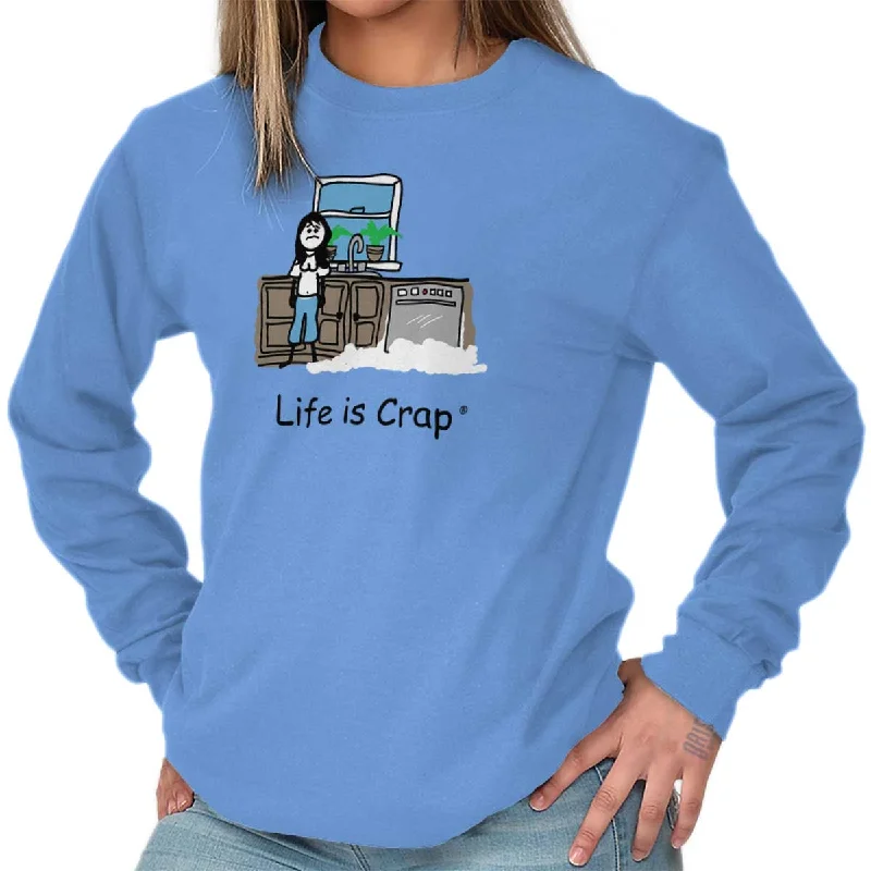 Comfortable Jeans Dishwasher Long Sleeve Tee