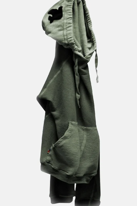Easy Chic FreeCity SuperYumm Oversized Big Hoodie Bag Green