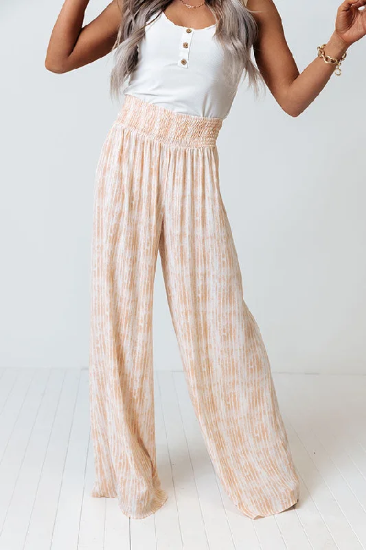 Elegant Fit Malibu Cruise Stripe Pants In Peach