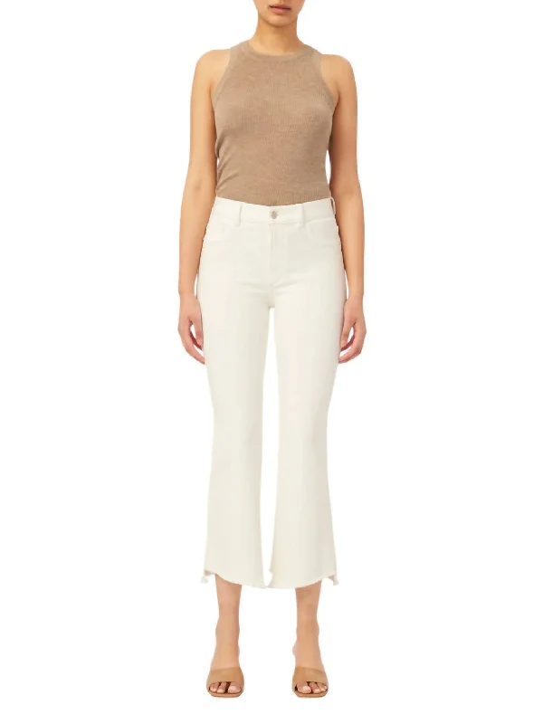 Casual Fit Bridget Boot High Rise Instasculpt Crop Jean In White