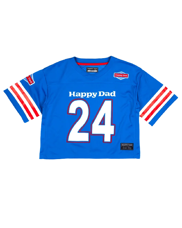 Relaxed Fashion Happy Dad Football Jersey Women's '24 (Blue)