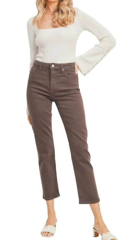 Light Comfort Cigarette Jeans In French Roast
