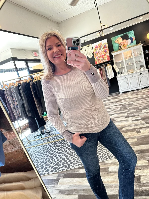 Casual Fit Wear Time To Be Real Taupe Pullover